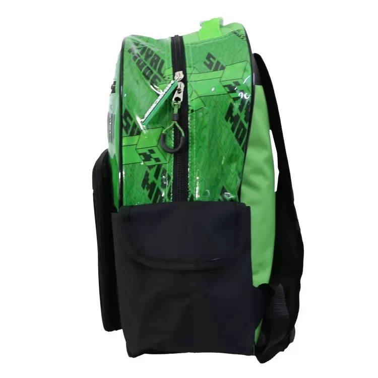 Mochila Escolar Cresko 2026 Minecraft 16" Art.MI090